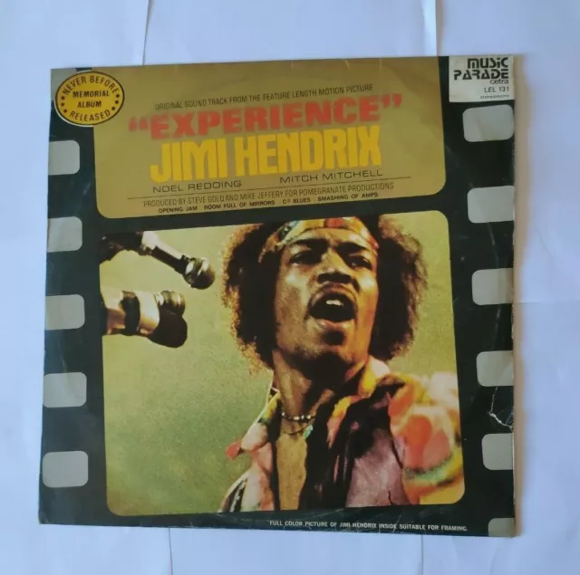 Jimi Hendrix - Experience  -Original Soundtrack -  Lp   Music Parade Italia 1973