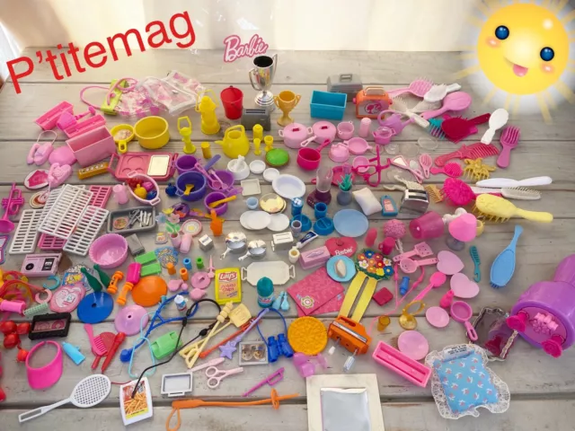 Lot d’accessoires pour poupée Barbie et autres