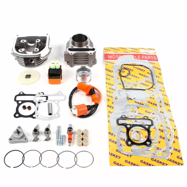 50cc/100cc 50mm Big Bore Cylinder Piston Kit GY6 Scooter Moped 1P39QMB 139QMB