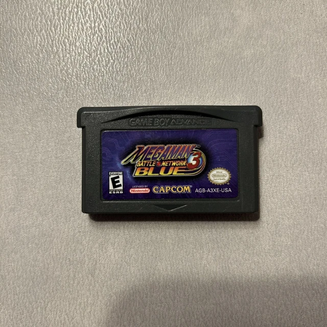 MegaMan Battle Network 3 Blue Blau Nintendo Game Boy Advance GBA US Version