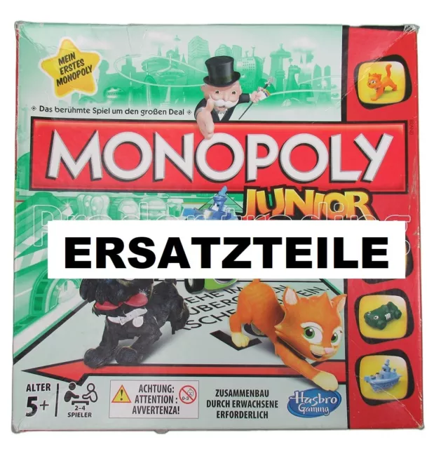 Ersatzteile für Monopoly Junior von Hasbro Version 2013 - gebraucht ab 2 Euro