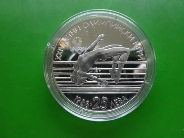 Bulgarien 25 Lewa, 1988 XXIV. Olympische Sommerspiele, Seoul 1988, PP.