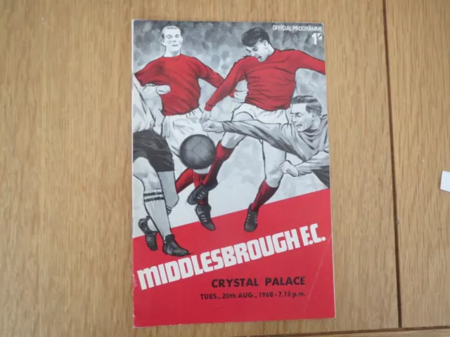 Middlesbrough V Crystal palace   1968/9