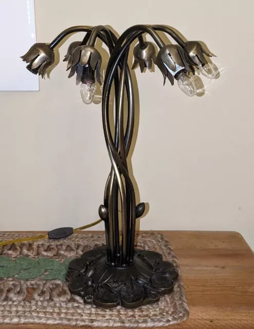 18” Tall 6 lily Pad Base for Tiffany style lily/tulip Glass Shades