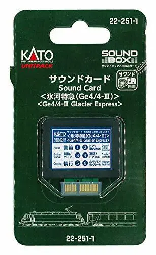 Kato N Scale Unitrack Sound Card 'Glacier Express (Ge4/4-III)' 4 sound Box NEW