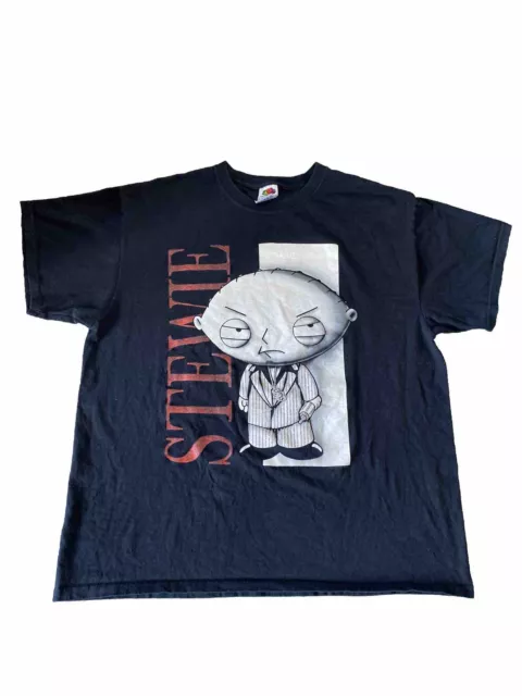 FAMILY GUY STEWIE Griffin Scarface Gangster T Shirt Size XL Vintage Y2K ...