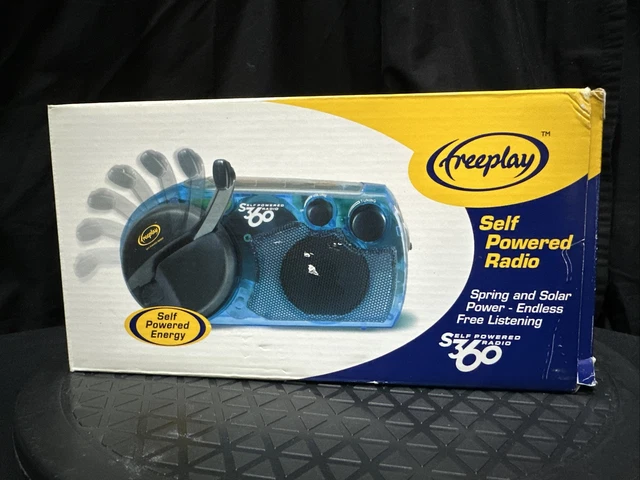 Freeplay S360 Self Powered Energy Clear Radio + Power Adapter EMERGENCY CAMPING