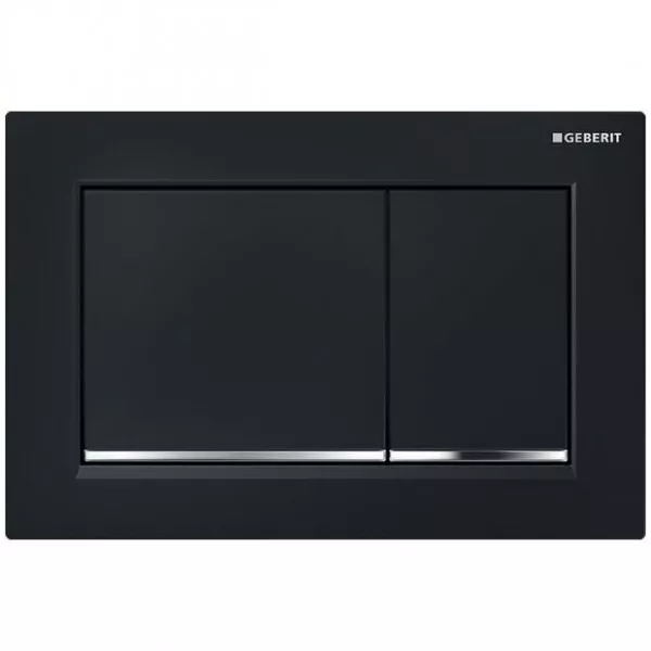 Geberit Omega30 Dual Flush Plate - Matt Black 115.080.km.1