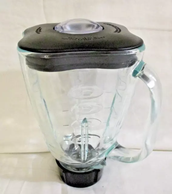 Oster Model 6630 Black 40 oz/5 Cup Replacement OEM Glass Jar Lid & Blades