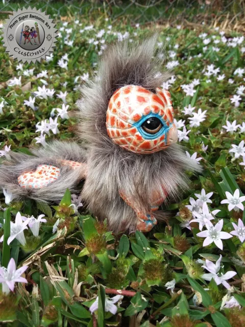 Ooak Fantasy Creature Squirtle ~ A Squirrel Turtle, Handmade Art Doll, custom 3