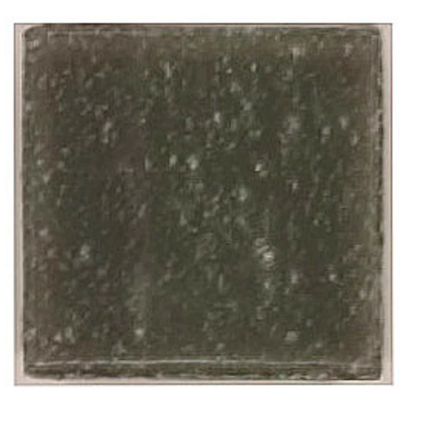 100 tiles - Steel Gray Vitreous Glass Mosaic Tiles - 3/8 inch - Mixed Media Art