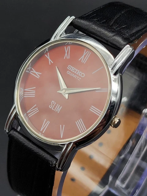 Storm Orologio Uomo Slim-X XL - Classico Minimalista Ultra Sottile, Doppia Finitura, Vetro Iridescente, Datario, Impermeabile 50m