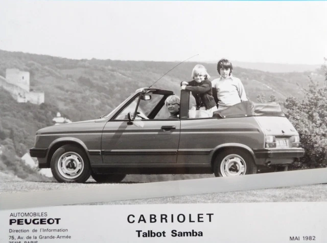 PHOTO PRESSE PEUGEOT TALBOT SAMBA RALLYE ta22 EUR 9,50 - FR