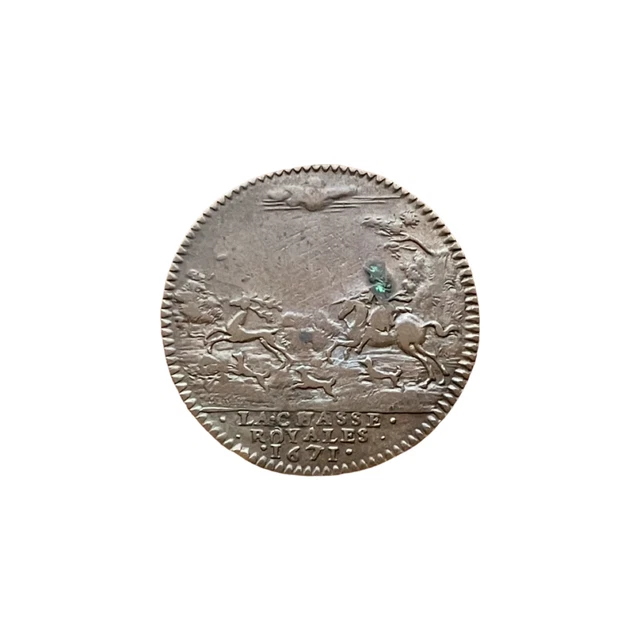 Jeton Royal Louis XIV / LES COEURS FIDELES - 1660 - France - Laiton - Alliance