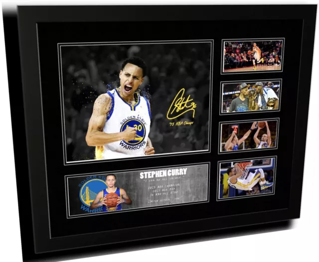 Stephen Curry Nba Mvp Golden State Signed Limited Edition Framed Memorabilia