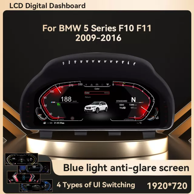 Nachrüstun Digital Tacho Kombiinstrument cluster für BMW 5er F10 F11 2009-2016