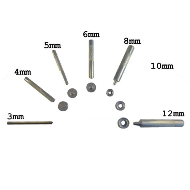 6pcs Cuir Artisanat Outils Demi-ronde Cutter Poinçon Pour La Maison En Cuir Couture Artisanale