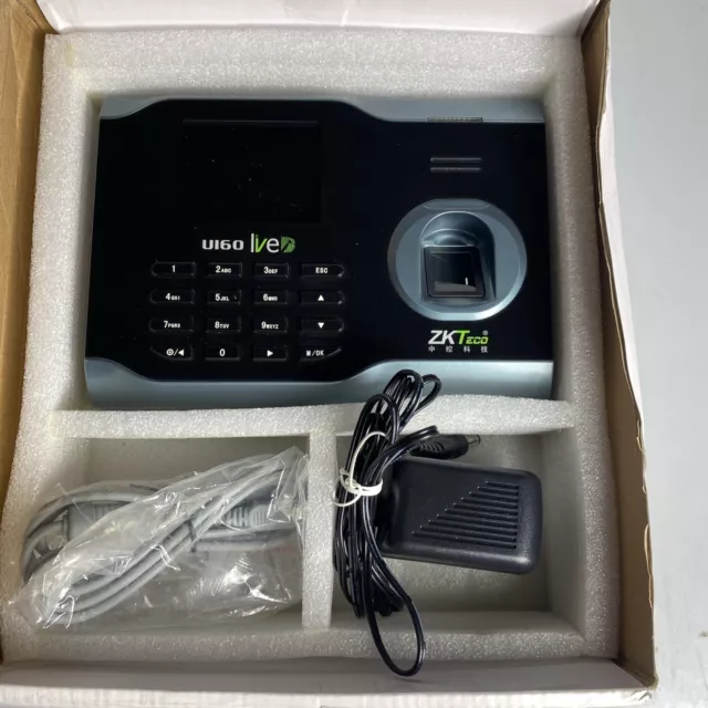 ZK U160 3" Biometric Fingerprint Attendance Time Clock + Wifi +Tcp/ip +USB