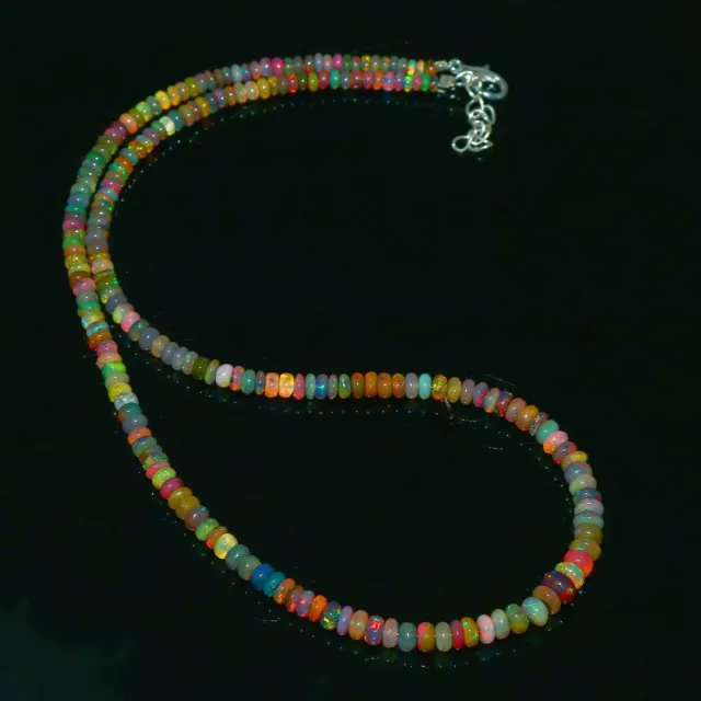 Opal beads Natural opal Beads Fire opal Necklace jewelry Best gift For Her 4256