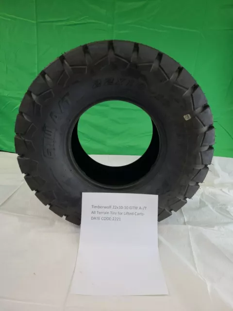 Timberwolf 22x10-10 Gtw A T Tout Terrain Pneu pour Soulevé Carts-Date Code: 2221