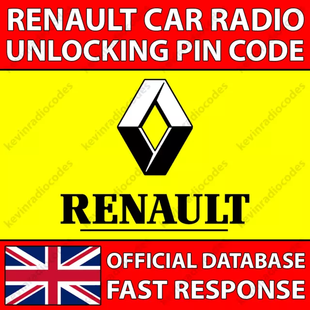 ✅Renault Radio Code Unlock Pin Provided Master Trafic Megane Clio Scenic Twingo✅