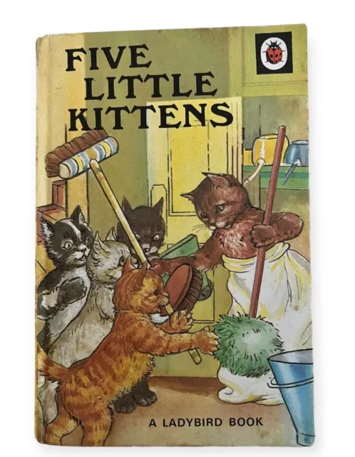 Five Little Kittens Ladybird Vintage Childrens Book 40p Series 401 Matt 70s