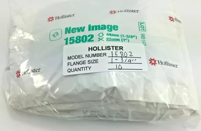 10 Hollister 15802 Cut-to-Fit Skin Barrier 1-3/4" Flange USA In Bag