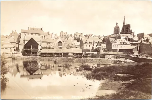 Neurdein, France, Guingamp, General View, albumen print, ca.1880 Vintage albumen