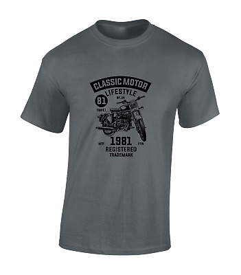 Classic Motorcycle Club Mens T Shirt Motorbike Biker Design Gift Idea Top