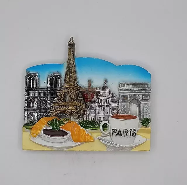 Magnete Calamita Resina Frigo  Souvenir Fridge Magnet Parigi Francia