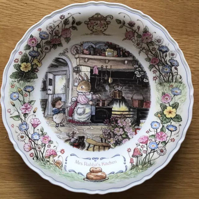 Mrs Rabbit’s Kitchen Collector’s Plate Fine Bone China Brian Paterson Wedgwood