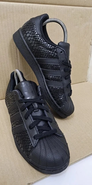 Adidas superstar black reptile shop