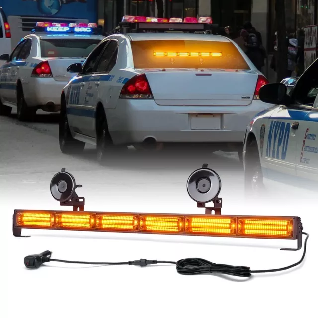 COB LED Emergency Traffic Advisor Strobe Light Bar Directional Hazard Warning