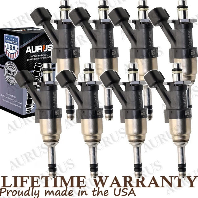 8-Pack Fuel Injectors For Chevy GMC Truck 4.8L 5.3L 6.0L (2010-2013) – OEM 12613411