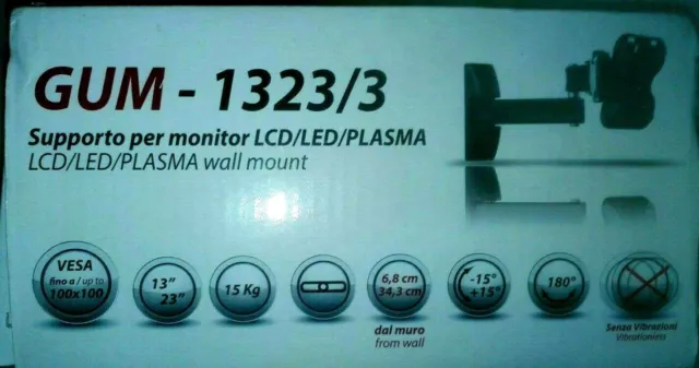 Supporto Staffa Da Parete Per Tv Lcd-Led-Plasma Da 13 A 23 Pollixi (Max 15 Kg) 3