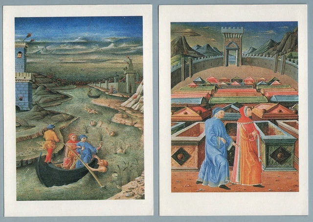 CR1455b - Cartoline tematiche: Scene della Divina Commedia - Biblioteca Vaticana