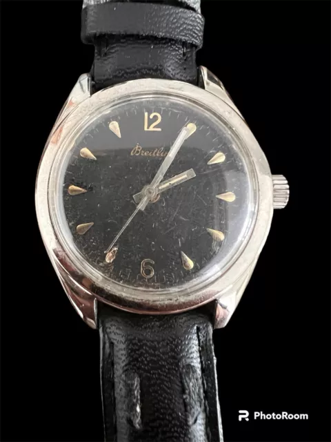 Breitling Vintage Steel Watch 36 mm