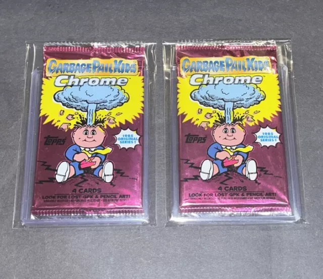 GARBAGE PAIL KIDS CHROME SERIES 1 x2 SEALED PACKS 2013