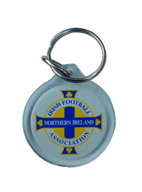 Northern Ireland FA Keychain - Official Licensed Metal Crest Key Ring, 1.57x1.57 Inches
