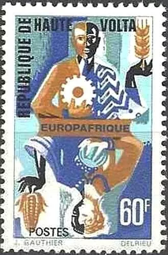 Timbre Europafrique Haute Volta 178 ** (73956EZ)