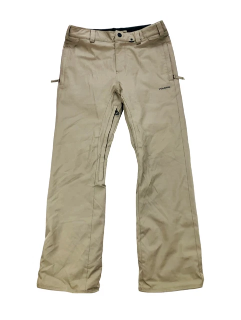 Volcom Mens Medium Beige Shell Ski Snowboard Snow Pants Volcom Mens Medium Beige Shell Ski Snowboard Snow Pants