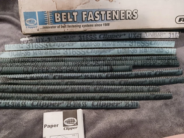 Assorted Flexco/Clipper Belt Fasteners