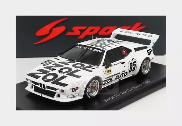 1:43 SPARK Bmw M1 M88 3.5L S6 #95 24H Le Mans 1980 Servanin Ferrier S6401 Modell