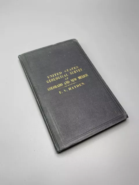 Rare 1869 Report On Nm & Colorado - No Reserve!