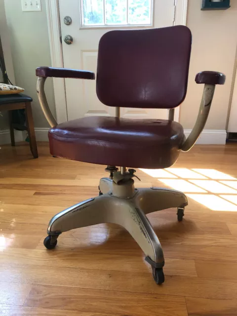 Two 1950s Cosco IN swivel office chairs, great patina! (price is per chair)