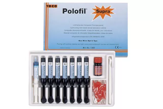 POLOFIL SUPRA VOCO KIT JERINGAS 7x4gr. DENTAL COMPOSITE.