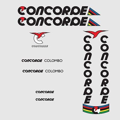 Concord 01097 Concorde Columbo Vélo Décalcomanies Blanc 