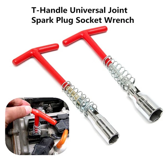 16MM/21MM SPARK PLUG Removal Tool TBar THandle Spanner Socket Wrench
