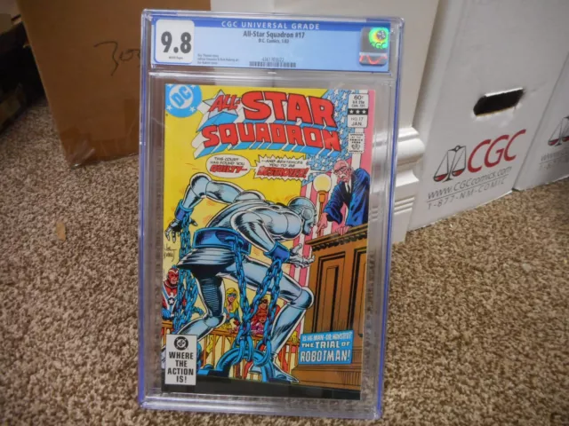 All Star Squadron 17 cgc 9.8 DC 1983 Robot Man on Trial or Monster WP NM MINT