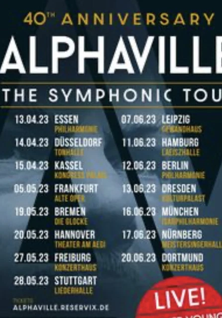 Alphaville Tickets Karten Festival Orchester Hamburg 2 Stück